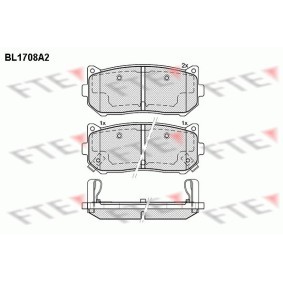 Bremsbeläge BL1708A2 von FTE günstig für 28,62 € online kaufen