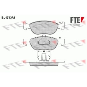Bremsbeläge BL1743A1 von FTE günstig für 28,74 € online kaufen