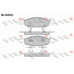 Bremsbeläge BL1826U2 von FTE günstig für 37,69 € online kaufen