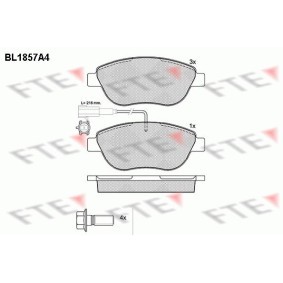 Bremsbeläge BL1857A4 von FTE günstig für 37,51 € online kaufen