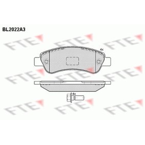 Bremsbeläge BL2022A3 von FTE günstig für 36,57 € online kaufen