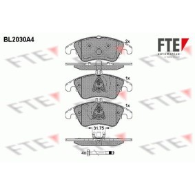 Bremsbeläge BL2030A4 von FTE günstig für 52,04 € online kaufen