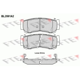 Bremsbeläge BL2061A2 von FTE günstig für 38,18 € online kaufen