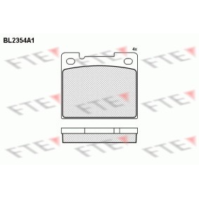 Bremsbeläge BL2354A1 von FTE günstig für 26,39 € online kaufen