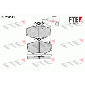 Bremsbeläge BL2365A1 von FTE günstig für 71,73 € online kaufen