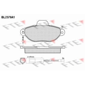 Bremsbeläge BL2379A1 von FTE günstig für 24,10 € online kaufen