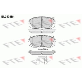 Bremsbeläge BL2538B1 von FTE günstig für 39,78 € online kaufen