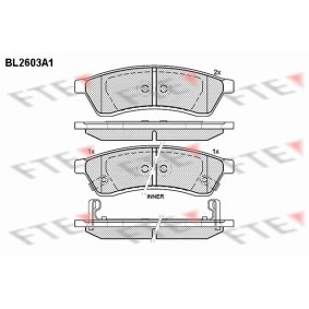 Bremsbeläge BL2603A1 von FTE günstig für 36,69 € online kaufen