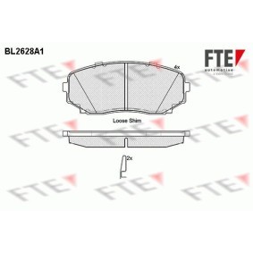 Bremsbeläge für FORD USA von FTE