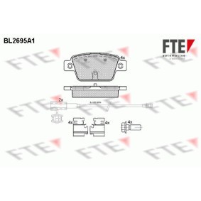 Bremsbeläge BL2695A1 von FTE günstig für 47,76 € online kaufen