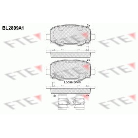 Bremsbeläge für JEEP von FTE
