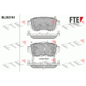 Bremsbeläge BL2827A1 von FTE günstig für 36,15 € online kaufen