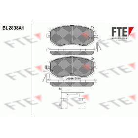 Bremsbeläge für SUBARU von FTE