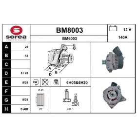 Lichtmaschine BM8003 von SNRA günstig für 235,02 € online kaufen