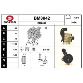 Lichtmaschine BM8042 von SNRA günstig für 149,23 € online kaufen