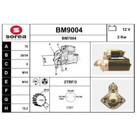 Acquista Motorino avviamento da SNRA BM9004 a buon mercato per soli 158,22 €