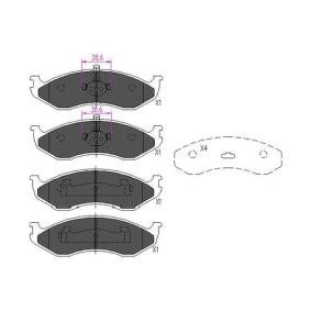 Bremsbeläge für JEEP von KAVO PARTS