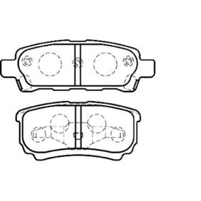 Bremsbeläge für JEEP von KAVO PARTS