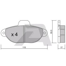 Bremsbeläge BPFI-1006 von AISIN günstig für 20,32 € online kaufen