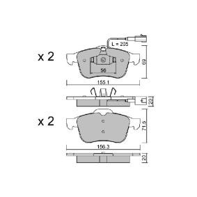 Bremsbeläge BPFI-1033 von AISIN günstig für 49,14 € online kaufen