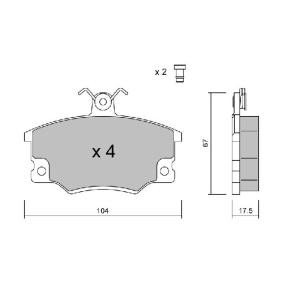 Bremsbeläge für ALFA ROMEO von AISIN