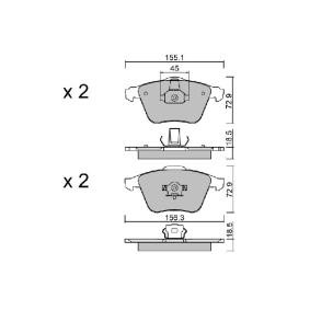 Compre Pastilhas de travão da AISIN BPFO-1010 a um preço baixo por 48,58 €