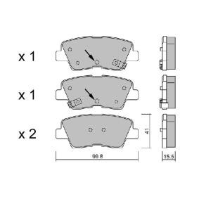 Acquista Kit pastiglie freni da AISIN BPHY-2004 a buon mercato per soli 36,24 €
