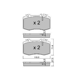 Bremsbeläge BPMB-1006 von AISIN günstig für 40,46 € online kaufen