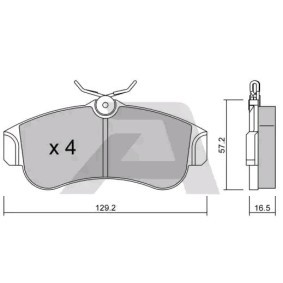 Bremsbeläge BPNI-1901 von AISIN günstig für 35,43 € online kaufen