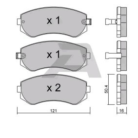 Bremsbeläge BPNI-1908 von AISIN günstig für 28,71 € online kaufen