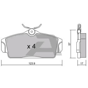 Bremsbeläge BPNI-1913 von AISIN günstig für 32,61 € online kaufen