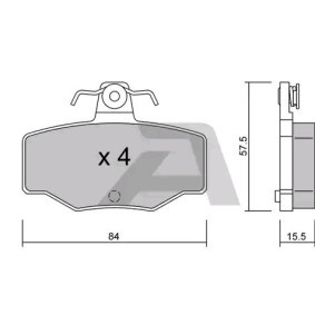 Bremsbeläge BPNI-2901 von AISIN günstig für 29,13 € online kaufen