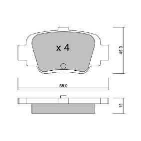Bremsbeläge BPNI-2903 von AISIN günstig für 32,86 € online kaufen