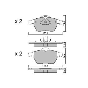Compre Pastilhas de travão da AISIN BPOP-1012 a um preço baixo por 40,88 €