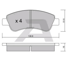 Acquista Kit pastiglie freni da AISIN BPPE-1005 a buon mercato per soli 26,71 €