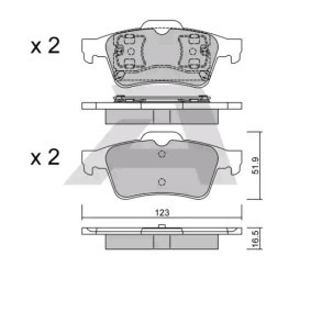 Bremsbeläge BPRE-2003 von AISIN günstig für 33,03 € online kaufen