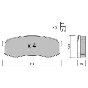 Compre Pastilhas de travão da AISIN BPTO-2902 a um preço baixo por 28,73 €