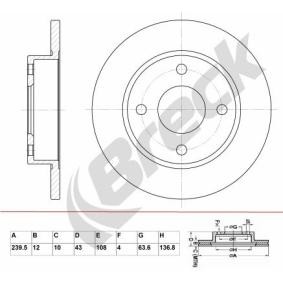 Unterdruckschlauch des Herstellers BRECK - Originalware Artikelnummer: BR 024 SA100