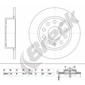 Unterdruckschlauch des Herstellers BRECK - Originalware Artikelnummer: BR 029 SA100