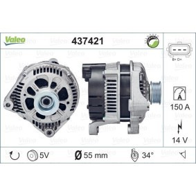 Lichtmaschine 437421 von VALEO günstig für 450,28 € online kaufen