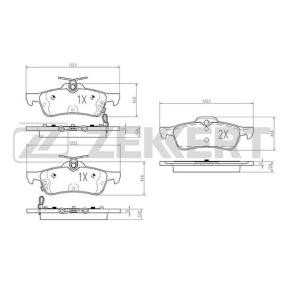 Bremsbeläge BS-2161 von ZEKKERT günstig für 31,66 € online kaufen