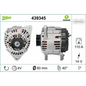Köp Generator av VALEO 439345 till det låga priset 7091,92 kr