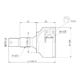 Gelenksatz, Antriebswelle C.106 von STATIM günstig für 22,58 € online kaufen