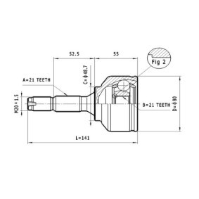 Gelenksatz, Antriebswelle C.118 von STATIM günstig für 34,94 € online kaufen