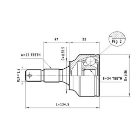 Gelenksatz, Antriebswelle C.119 von STATIM günstig für 29,49 € online kaufen