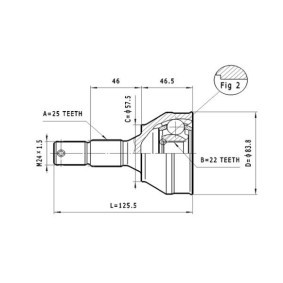 Gelenksatz, Antriebswelle C.120 von STATIM günstig für 26,08 € online kaufen