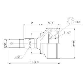Gelenksatz, Antriebswelle C.123 von STATIM günstig für 22,66 € online kaufen