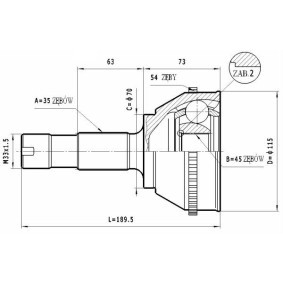 Gelenksatz, Antriebswelle C.134 von STATIM günstig für 27,04 € online kaufen