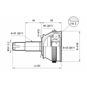 Gelenksatz, Antriebswelle C.135 von STATIM günstig für 28,56 € online kaufen