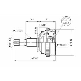 Gelenksatz, Antriebswelle C.170 von STATIM günstig für 29,92 € online kaufen